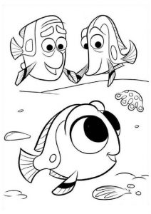 Finding Nemo Dory Fish Coloring Pages