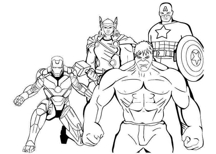 Printable Avengers Coloring Pages: Kids & Adults PDF ...