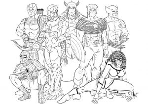 Download 27 Printable Avengers Coloring Pages: Easy & Hard PDF -Print Color Craft