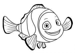 Pixar Finding Nemo Daddy Fish Coloring Pages