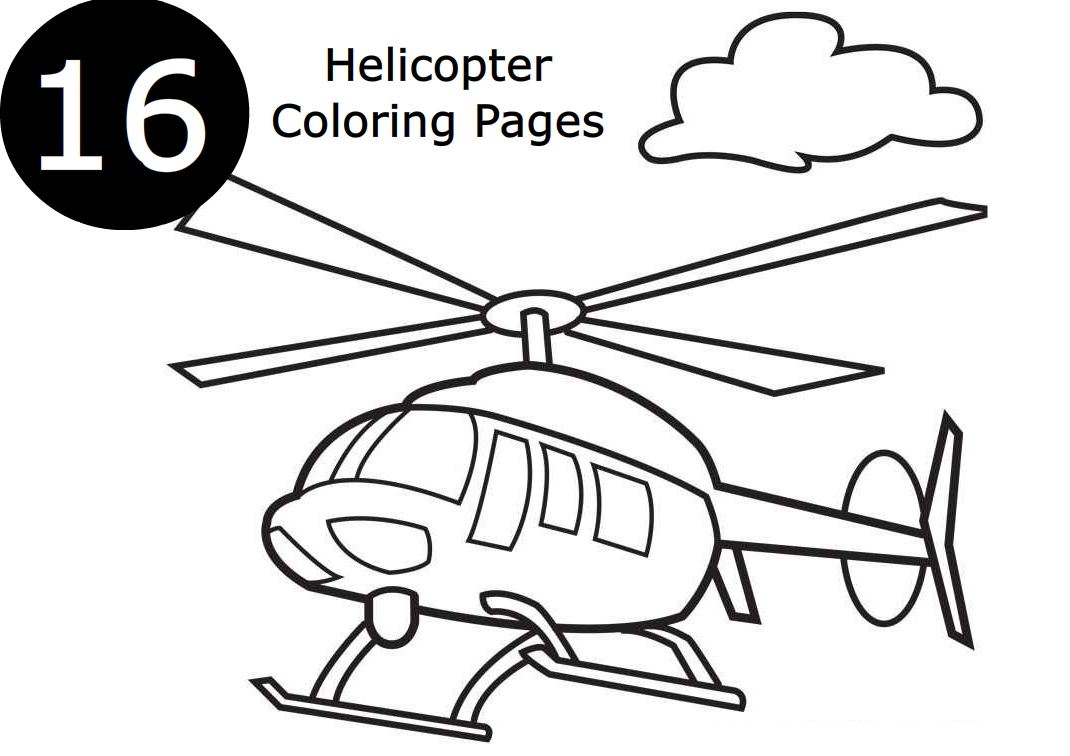 Helicopter Coloring Pages: Easy and Realistic Pages » Print Color Craft