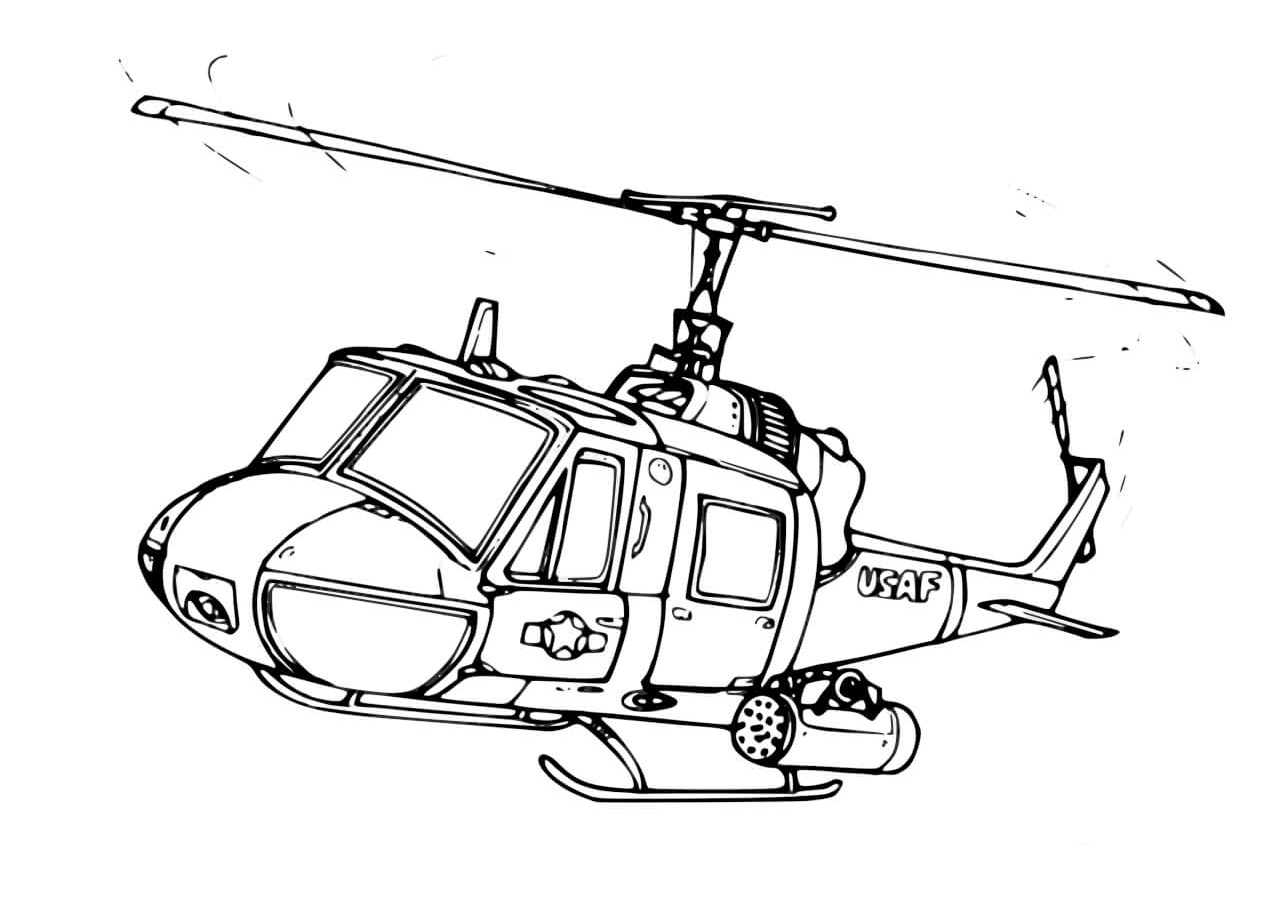 Army Helicopter Coloring Pages Printable Coloring Pages