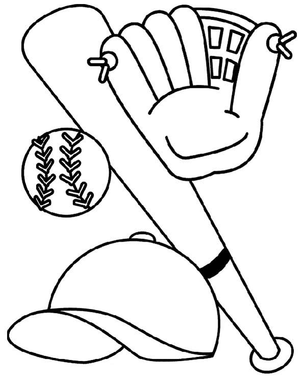 Exciting game Baseball coloring pages and pictures