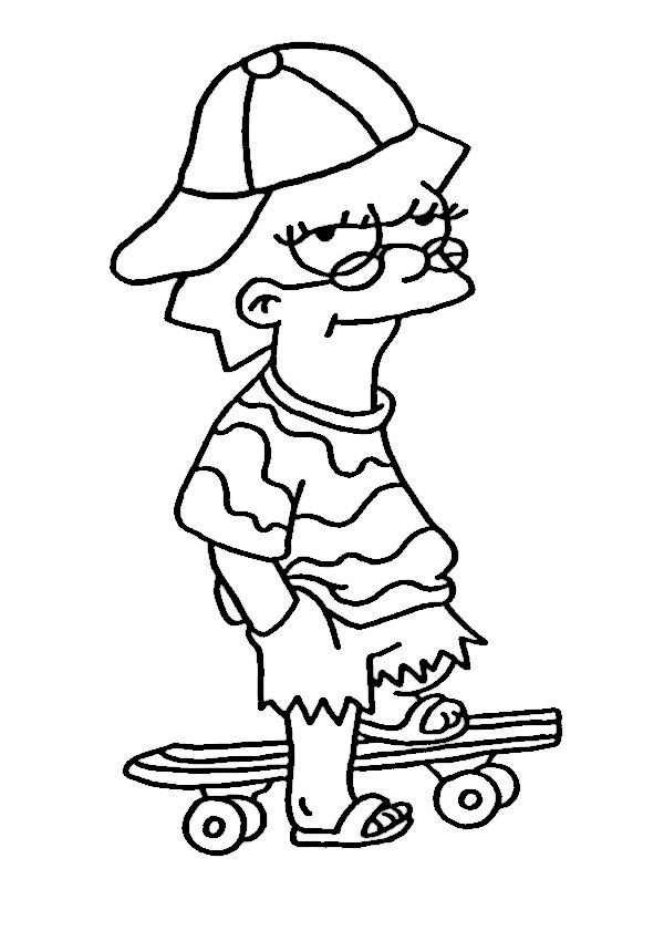 32 Simpsons Coloring Pages Printable PDF   Print Color Craft