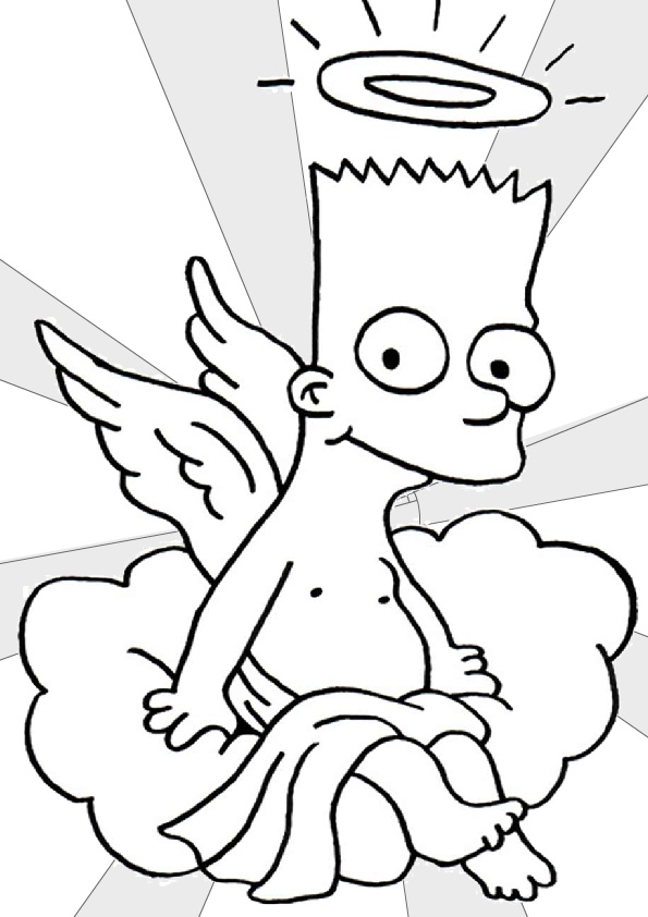 Cute Bart Simpsons Coloring Pages