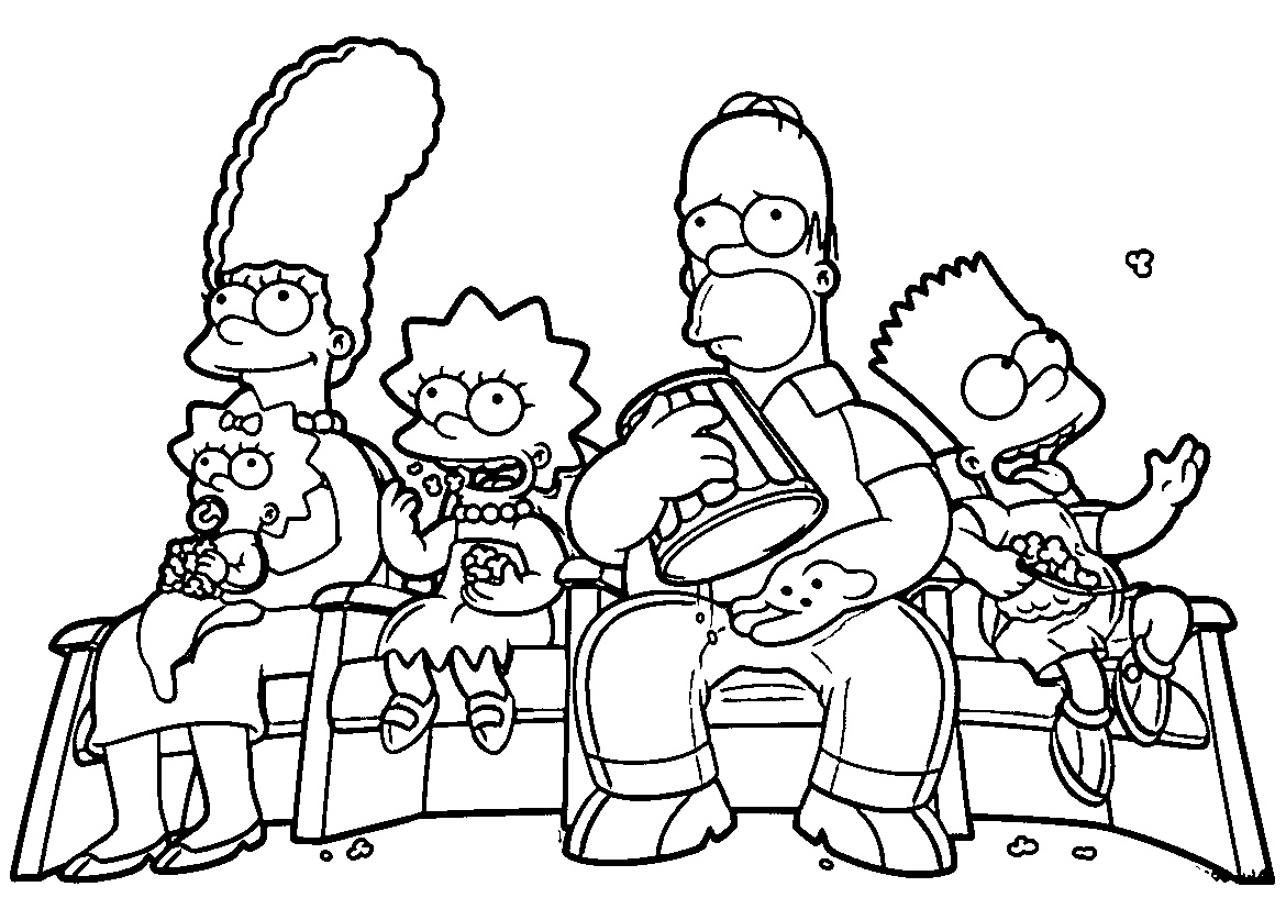 32 simpsons coloring pages printable pdf print color craft