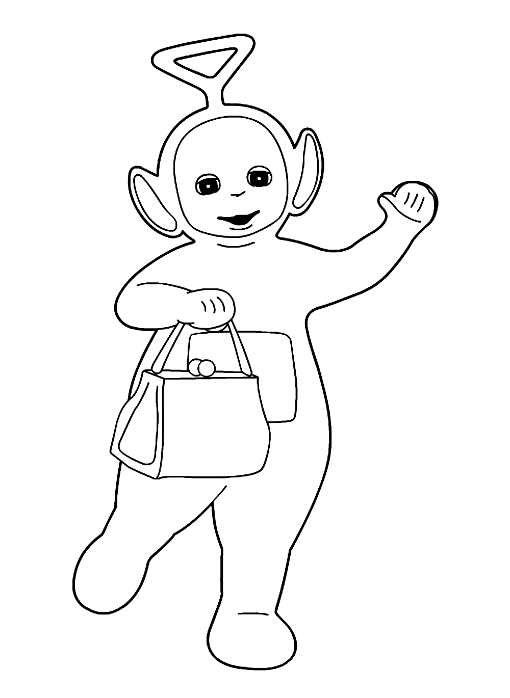 Tinky Winky Teletubbies Coloring Page