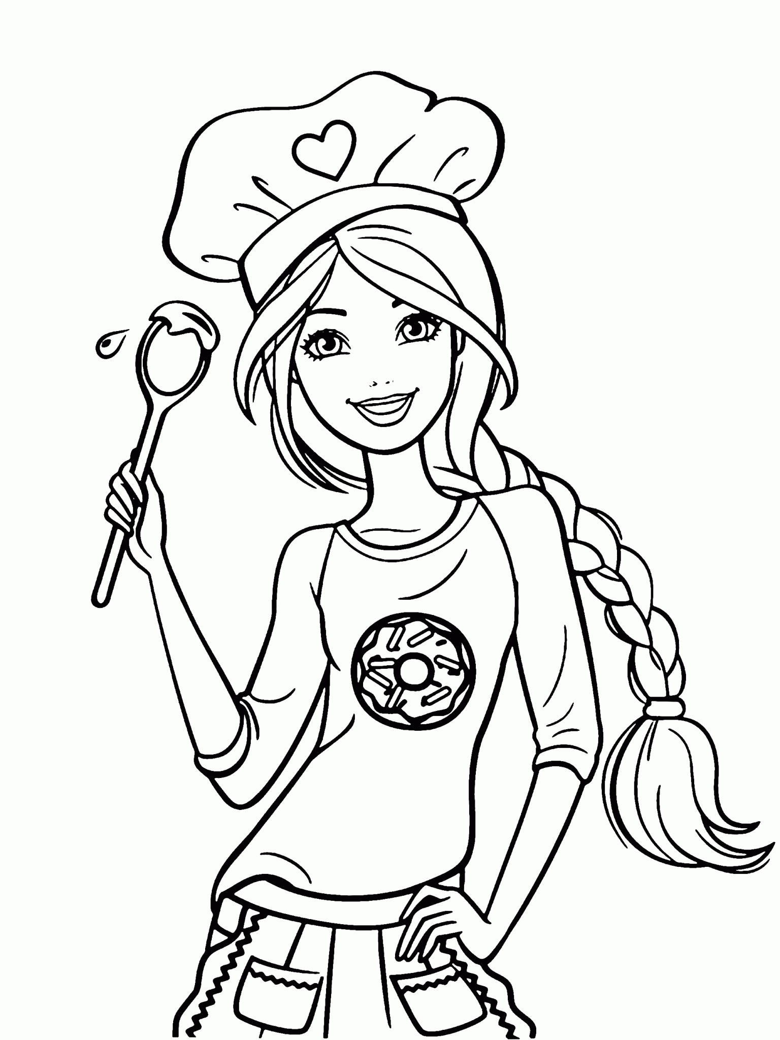 Printable Barbie Coloring Pages for Girls: Hard & Easy Pages