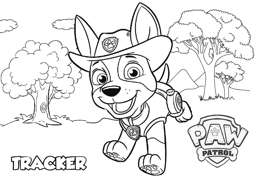 New Pup Paw Patrol Jungle Tracker Coloring Pages