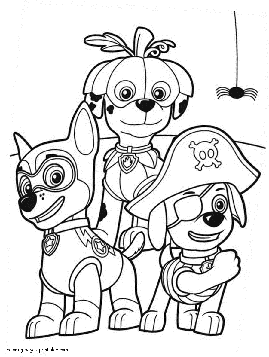 PAW Patrol Coloring Pages Printable 25 - Print Color Craft