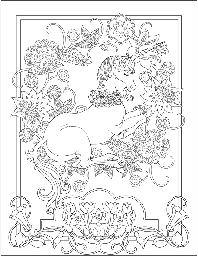 Person Coloring Page Unicorn Inventory Illustrations 636 Grownup Coloring