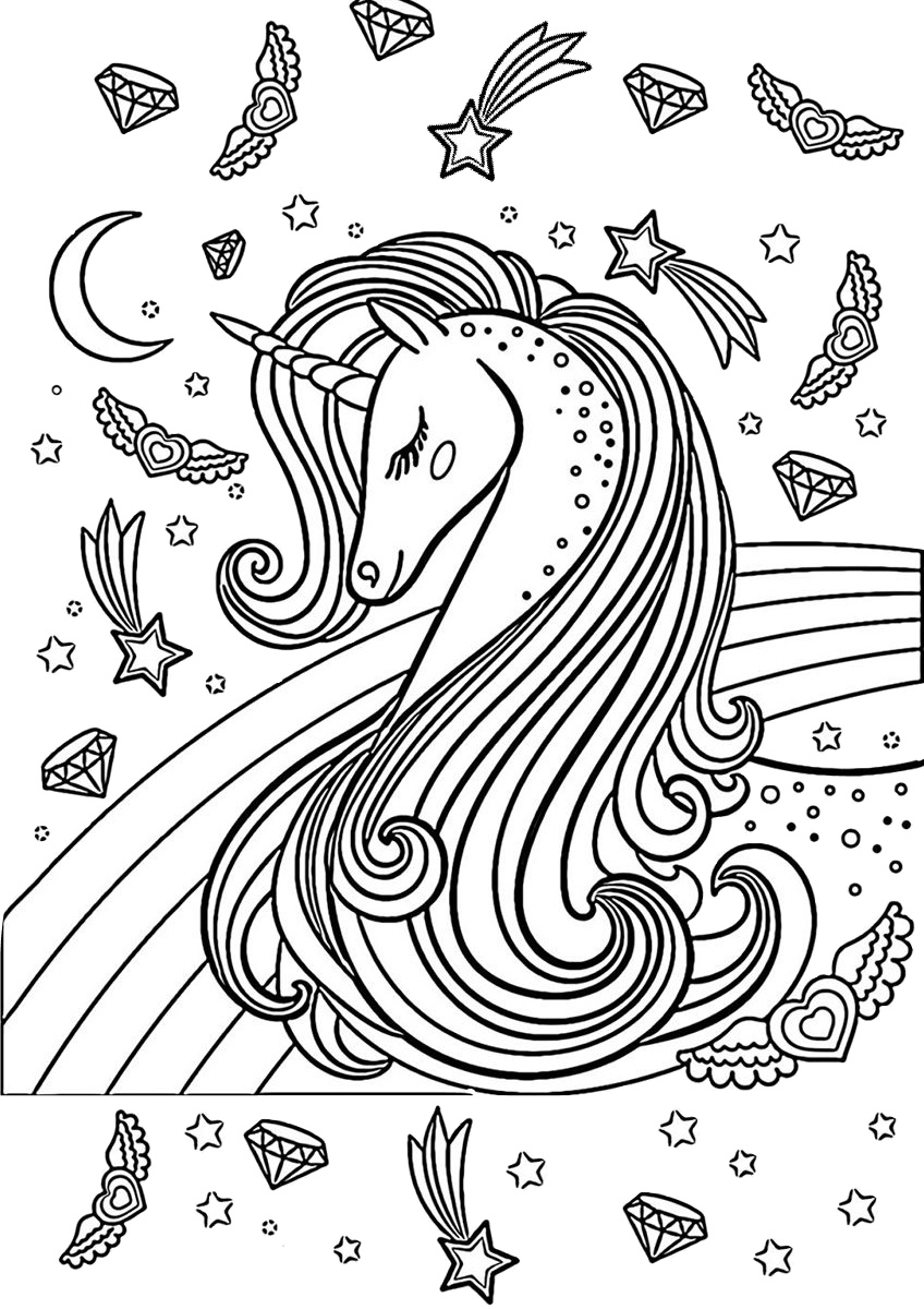 Coloring Page Unicorn Printable Unicorn Coloring Pages Printable SPECIAL NEWS
