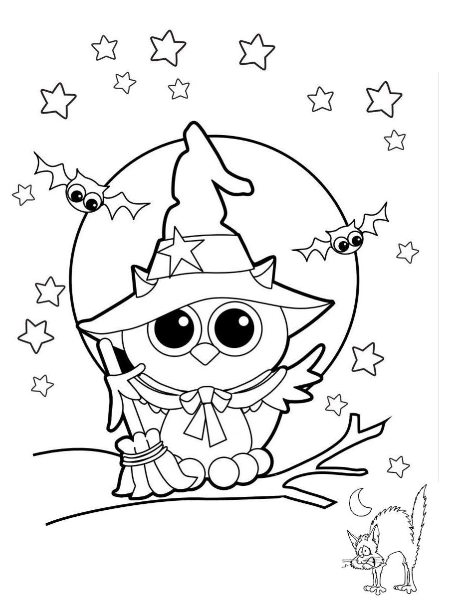 Spooky & Cute 49 Halloween Coloring Pages (Printable PDF)