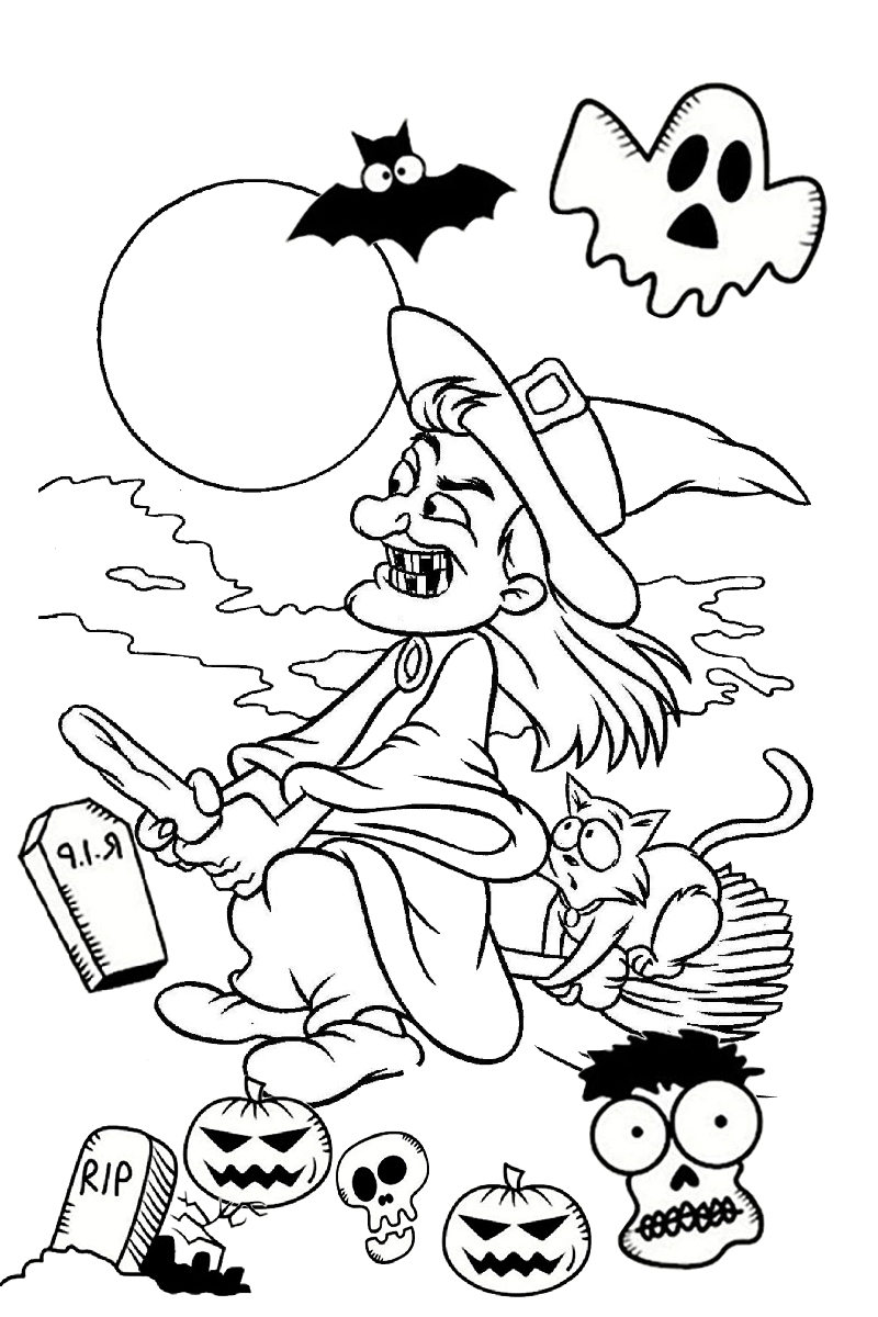 Spooky Halloween Coloring Pages (Updated 2020): Printable PDF