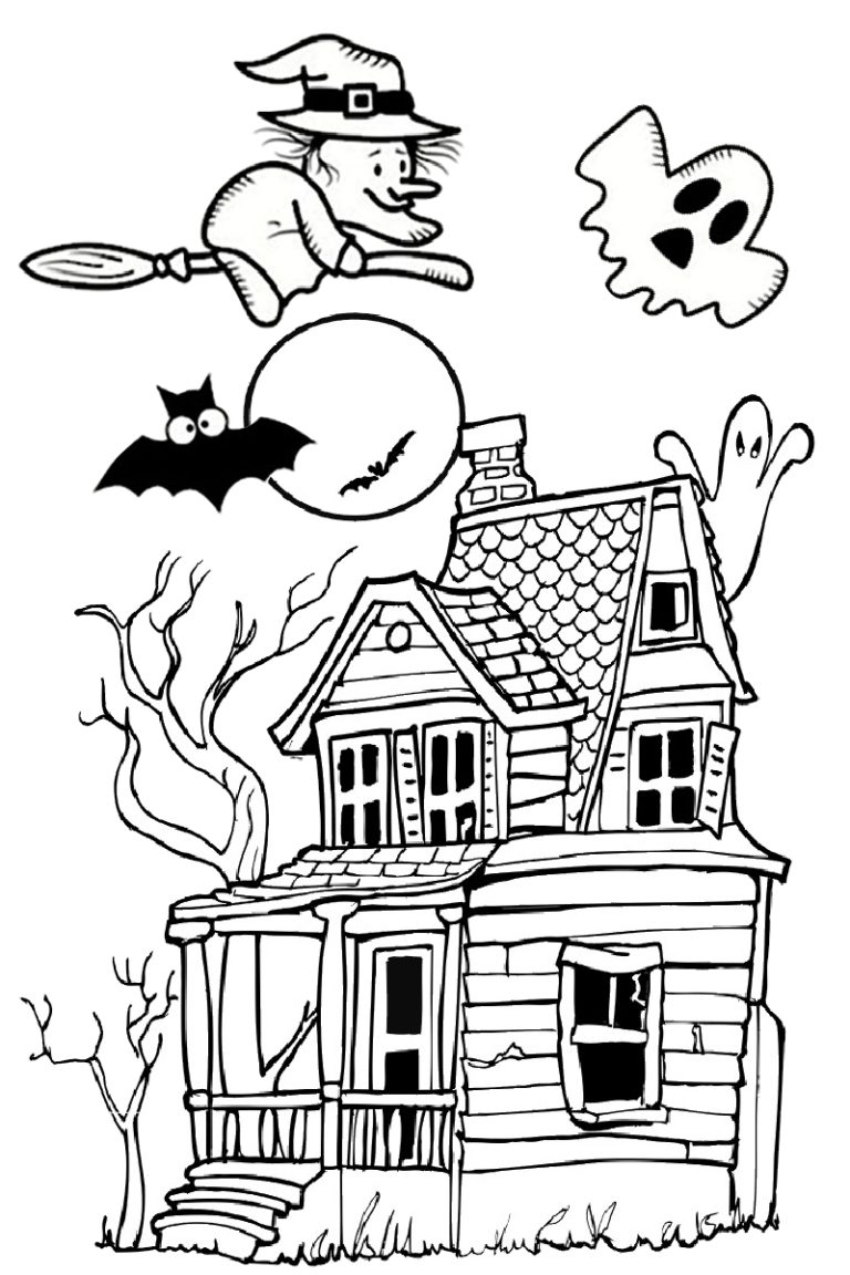 Spooky Halloween Coloring Pages (Updated 2020): Printable PDF
