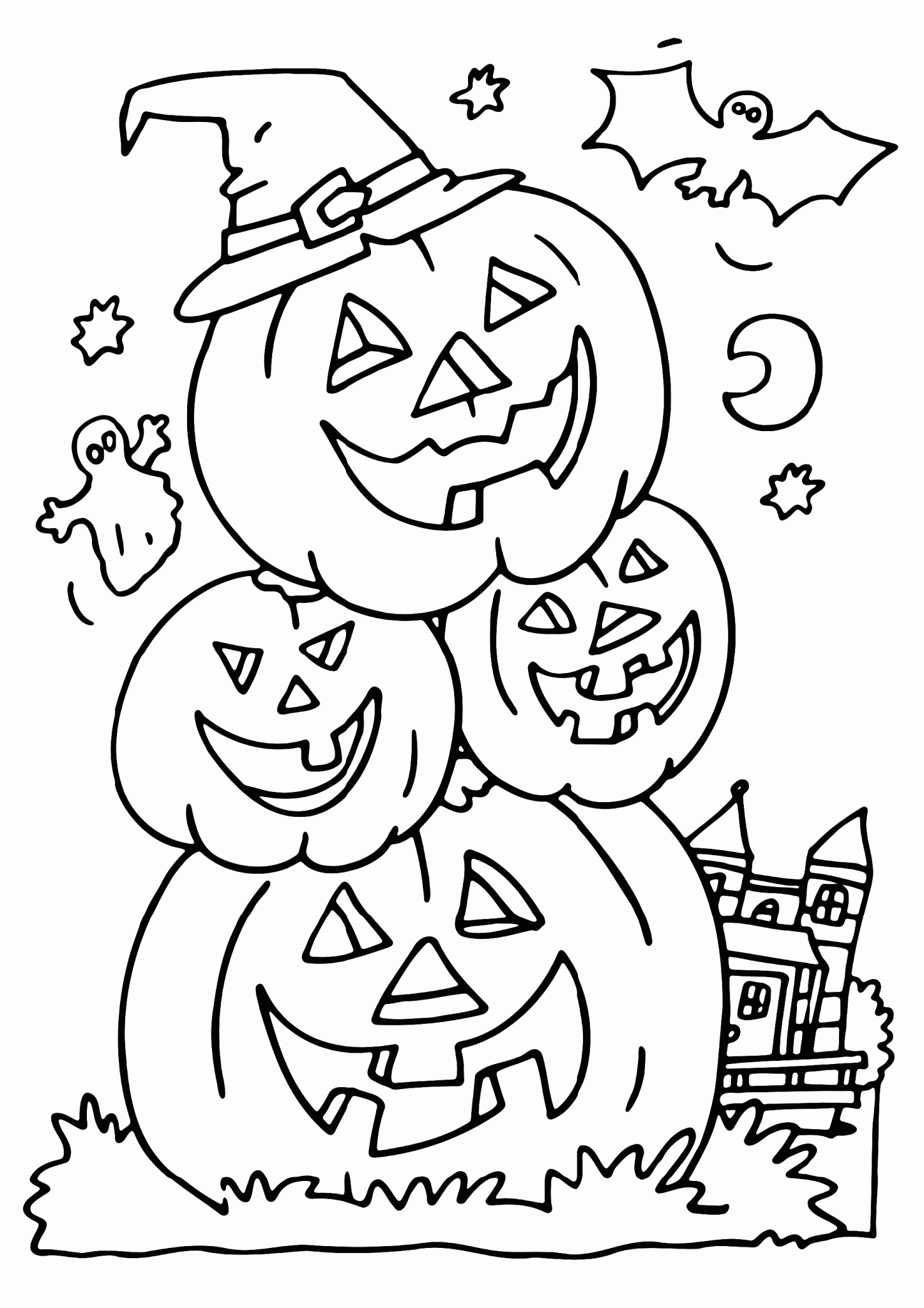 Spooky Halloween Coloring Pages (Updated 2020) Printable PDF