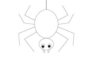 Now make small circles for spider eyes